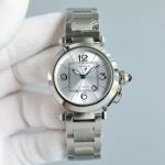Cartier 32MM Steel Strap Imported Automatic Movement Women Watch